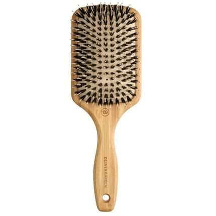 Olivia Garden Bamboo Touch Detangle Combo Brush With Wild Boar Bristles For Detangling Hair Large