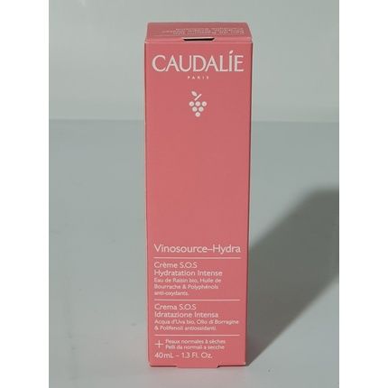 Caudalie Vinosource Hydra S.O.S Intense Moisturizing Cream 40Ml