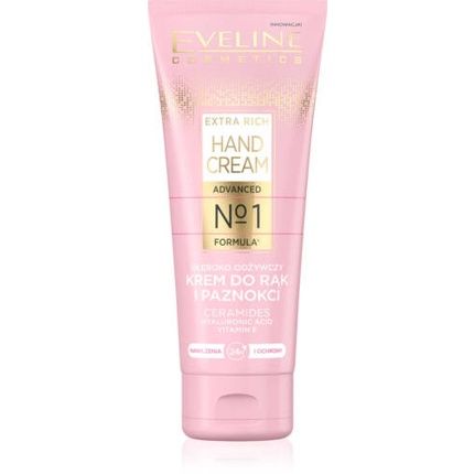 Eveline Extra Rich No1 Deep Nourishing Repair Hand Nail Cream With Ceramides 75Ml