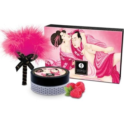 Shunga Edible Massage Powder Kit Raspberry