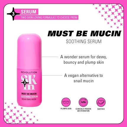 Revolution Skin Must Be Mucin Soothing Serum Snail Face Serum Hydrates