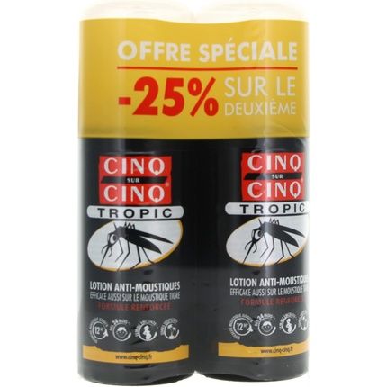 Cinq Sur Cinq Tropic Anti-Mosquito Lotion 75Ml - Pack Of 2