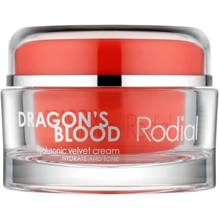 Rodial Dragons Blood Hyaluronic Velvet Cream 1.69Fl.Oz - Hyaluronic Acid And Hydromanil For Dry Skin - Buttery Luxurious Cream - Day Night Care