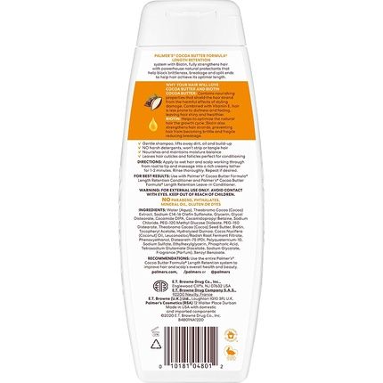 Palmer'S Cocoa Butter Formula Biotin Length Retention Shampoo 400Ml