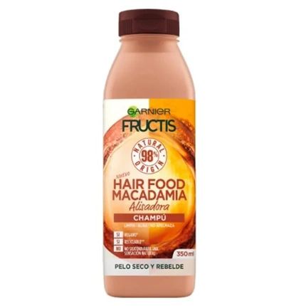 Garnier Fructis Hair Food Macadamia Straightening Shampoo 350Ml