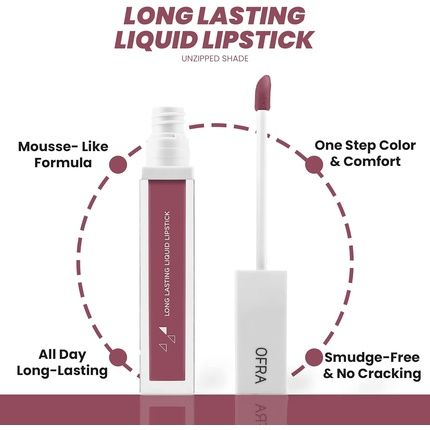 Ofra Long Lasting Liquid Lip Gloss For Women Charmed 0.2 Ounce - Image 3