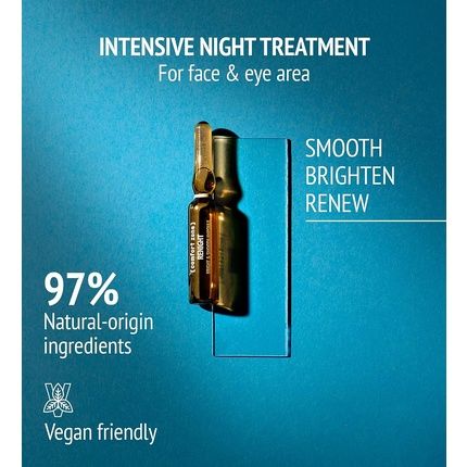 Comfort Zone Renight Bright & Smooth Ampoules 7 Glass Vials - Night Face Treatment