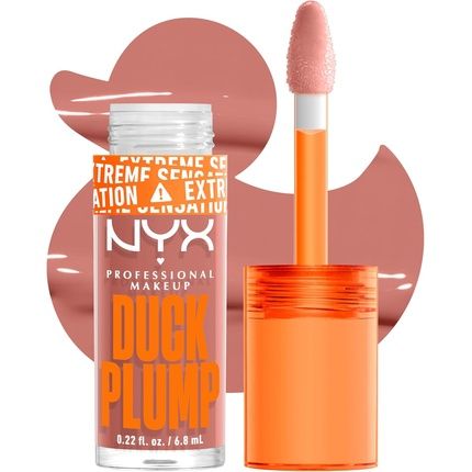Nyx Professional Makeup Lip Plumping Gloss Intense Colour High Pigmentation Extreme Shine Finish Infused With Spicy Ginger Vegan Formula Duck Plump Banging Bare