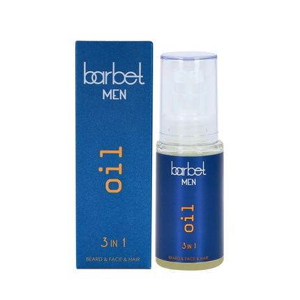 Stapiz Barbet Men 3-In-1 Oil For Beard, Hair And Face - 30Ml
