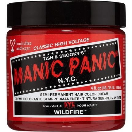 Manic Panic Cream Formula Semi-Permanent Hair Colour Wildfire Light Blonde 118Ml