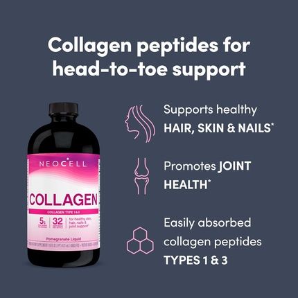 Neocell Liquid Collagen Supplement For Skin, Hair, Nails, And Joints - Image 3