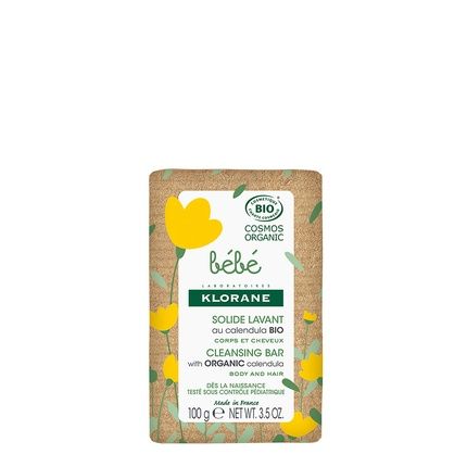 Klorane Bb Calendula Bio Cleansing Bar 100G Gentle Soap With Organic Calendula