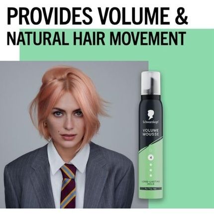 Schwarzkopf Mousse Volume 200Ml Hold Level 4 Hair Mousse For Fine Hair