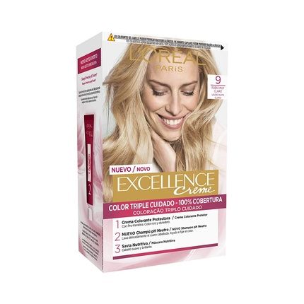 L'Oreal Paris Excellence Creme Hair Coloring #9,1 Light Blonde - Image 3
