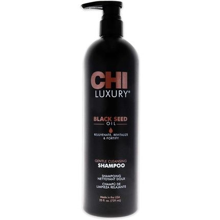 Chi Luxury Black Seed Oil Gentle Cleansing Shampoo For Unisex 25Oz  739Ml.