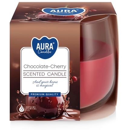 Scented Candles In Glass - Chocolate Cherry