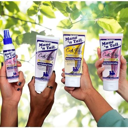 Mane 'N Tail Curls Day Enhancing Smoothie 184.3G - Coconut, Argan And Castor Oil - No Parabens, No Sulphates, No Petrolatum