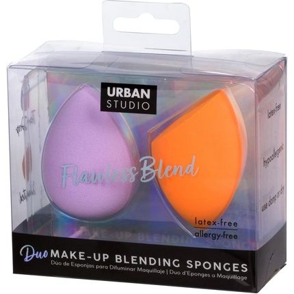 Duo Makeup Blending Sponges Lavender And Orange