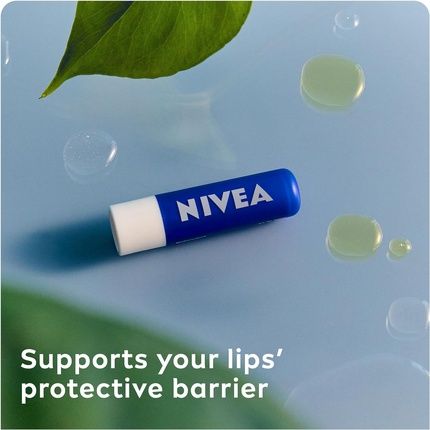 Nivea Lip Balm Original Care 4.8G Deeply Hydrates Lips For 24H+ With Natural Origin Ingredients Shea Butter And Vitamins - Image 3