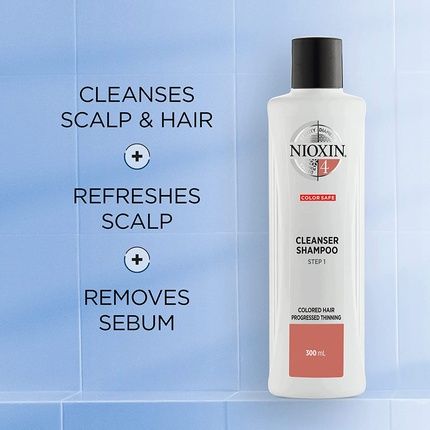 Nioxin System 4 Cleanser Fine Thinning Treated Hair 284Ml - Image 3