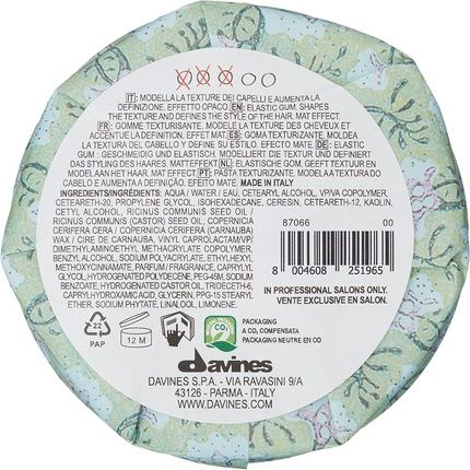 More Inside By Davines This Is A Medium Hold Finishing Gum 75Ml - Image 3