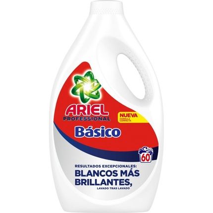 Ariel Liquid Detergent 60 Basic Doses Red 3L Professional