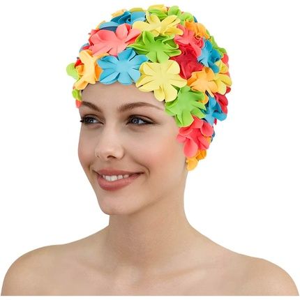 Fashy Women'S Swim Petal Cap - Multi Coloured