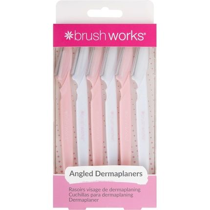 Brushworks Angled Dermaplaners - Pack Of 6