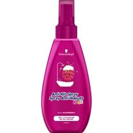 Schauma Anti-Tangle Spray For Kids Raspberry 150 Ml - Gentle Detangling Spray For Children'S Hair