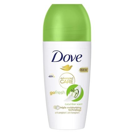 Dove Roll On Advanced Care Cucumber And Green Tea Air Freshener Antiperspirant 48 Hour Protection Deodorant For Men And Women 50Ml