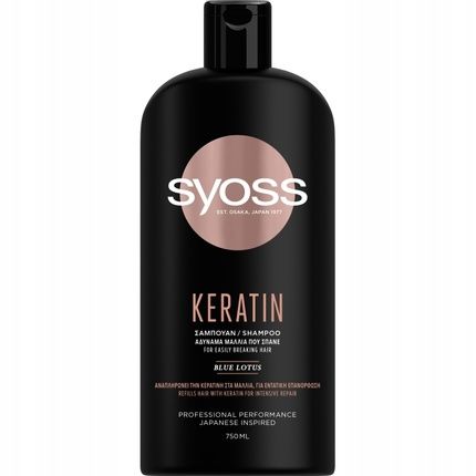 Syoss Keratin Shampoo For Weak And Brittle Hair 750Ml