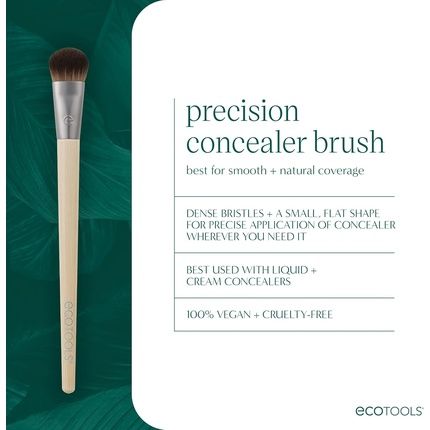 Ecotools Precision Concealer Makeup Brush For Under Eyes & Imperfections - Image 3