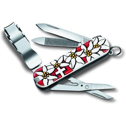 Victorinox Nailclip 580 Swiss Made 8 Functions Nail File Nail Clipper Blade Scissors Edelweiss