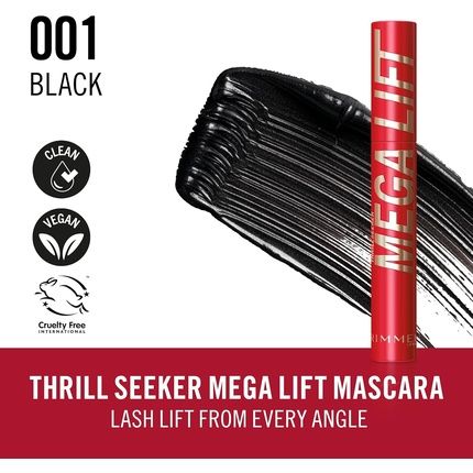 Rimmel Thrill Seeker Mega Lift Waterproof Mascara Black - Image 3