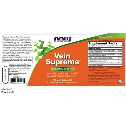 Now Foods Vein Supreme 90 Veggie Caps