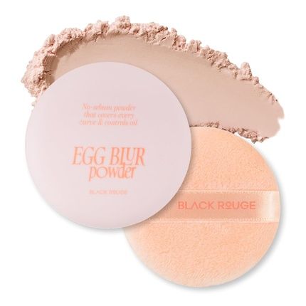 Black Rouge Egg Blur Powder Ep02 Nu Peach Loose Face Powder Korean Makeup