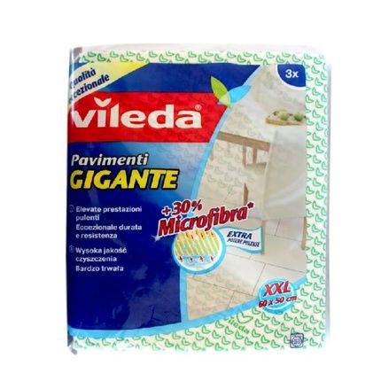 Vileda Giant Floor Cloth, 3 Pieces