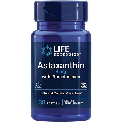 Life Extension Astaxanthin With Phospholipids 4Mg 30 Softgels