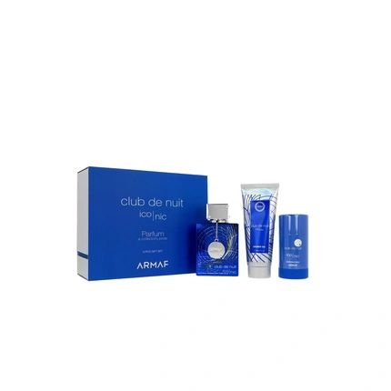 Armaf Club De Nuit Blue Iconic Gift Set - Edp 105 Ml, Shower Gel 100 Ml, Deostick 75 G