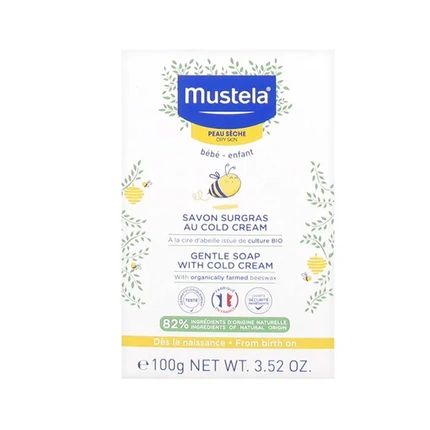 Mustela Gentle Bath Soap With Cold Cream 100G Baby Gentle Soap For Face And Body
