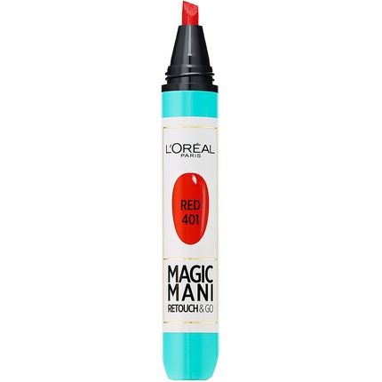 L'Oreal Paris  Magic Mani Nail Polish No. 401 Red 4Ml