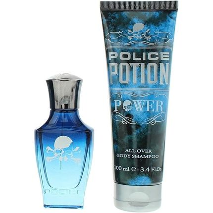 Police Potion Power 2 Piece Gift Set Eau De Parfum 30Ml Shower Gel 100Ml - Image 3