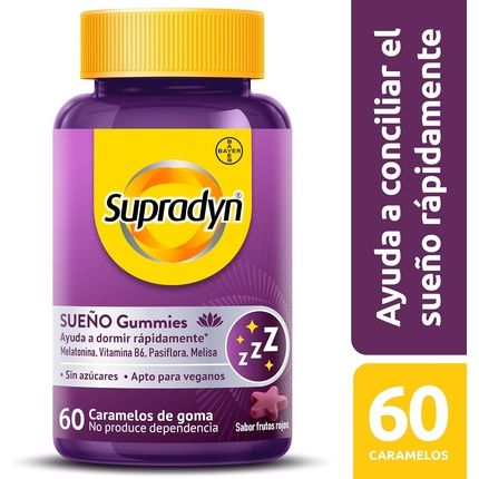 Supradyn Sleep Gummies With Melatonin, Vitamin B6, Passionflower, And Lemon Balm