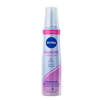 Nivea Styling Hair Mousse Diamond Gloss 150Ml