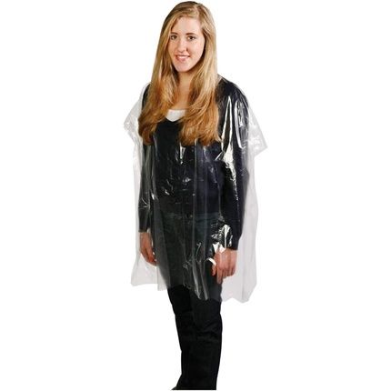 Comair Disposable Cape Transparent Clear 19 X 100 X 140 Cm