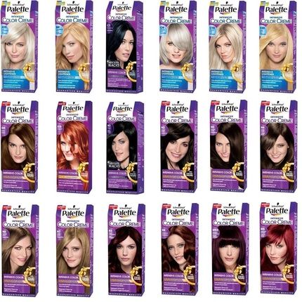 Schwarzkopf Palette Intensive Permanent Hair Color Cream 30 Different Shades