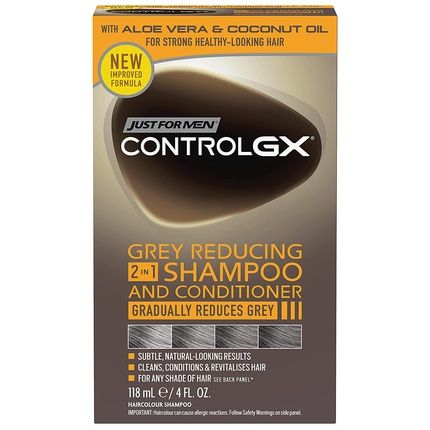 Just For Men Control Gx Grey Reducing 2 In 1 Shampoo & Conditioner 118Ml