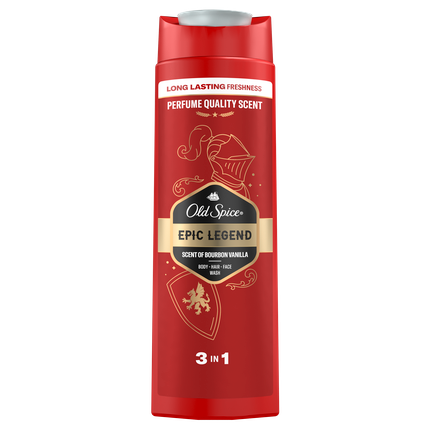 Old Spice Epic Legend Shower Gel & Shampoo For Men - 400 Ml