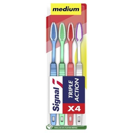 Signal Triple Action Medium Toothbrush