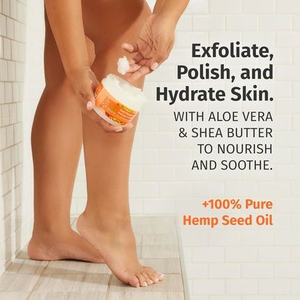 Hempz Sugar Body Scrub All Natural Exfoliating Shea Butter Sugar And Salt - Image 3